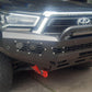 Toyota Hilux Legend or Raider GD6 2020 to current: MCC Africa Bar Mild Steel Front Low Loop Bumper Replacement Bullbar (No bumper cut) (Grille cut) (Bullbar + bracket kit + under protection plates)