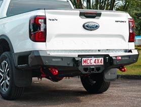 Ford Ranger T9 2023 Next Gen: MCC Rocker Rear Replacement Bumper with Towbar (Wiring not included) – RRFR23
